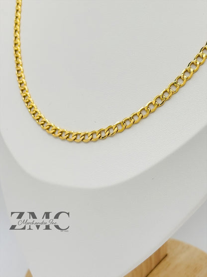 18K Gold Curb Chain