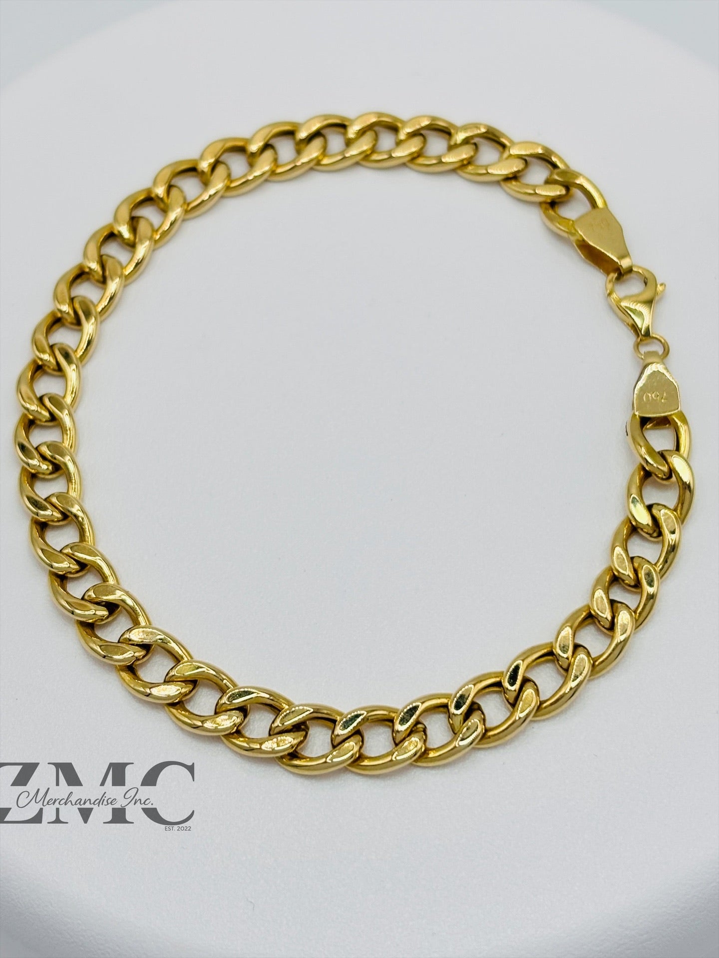18K Gold Curb Bracelet