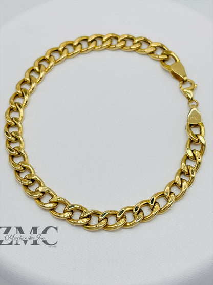 18K Gold Curb Bracelet