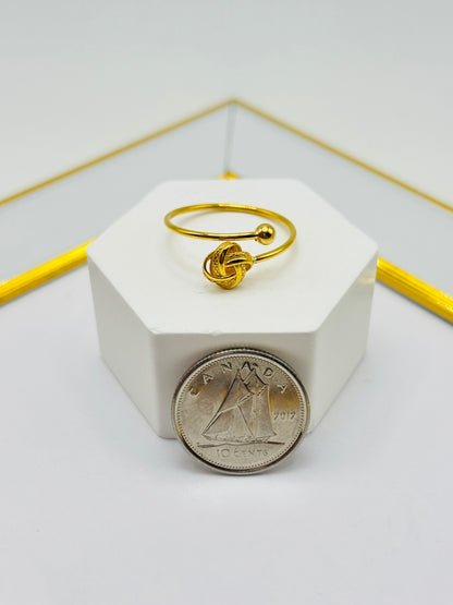 18K Gold Knot Ring