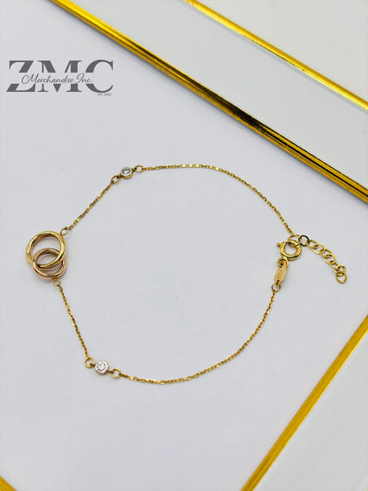 18K Gold Interlock Bracelet