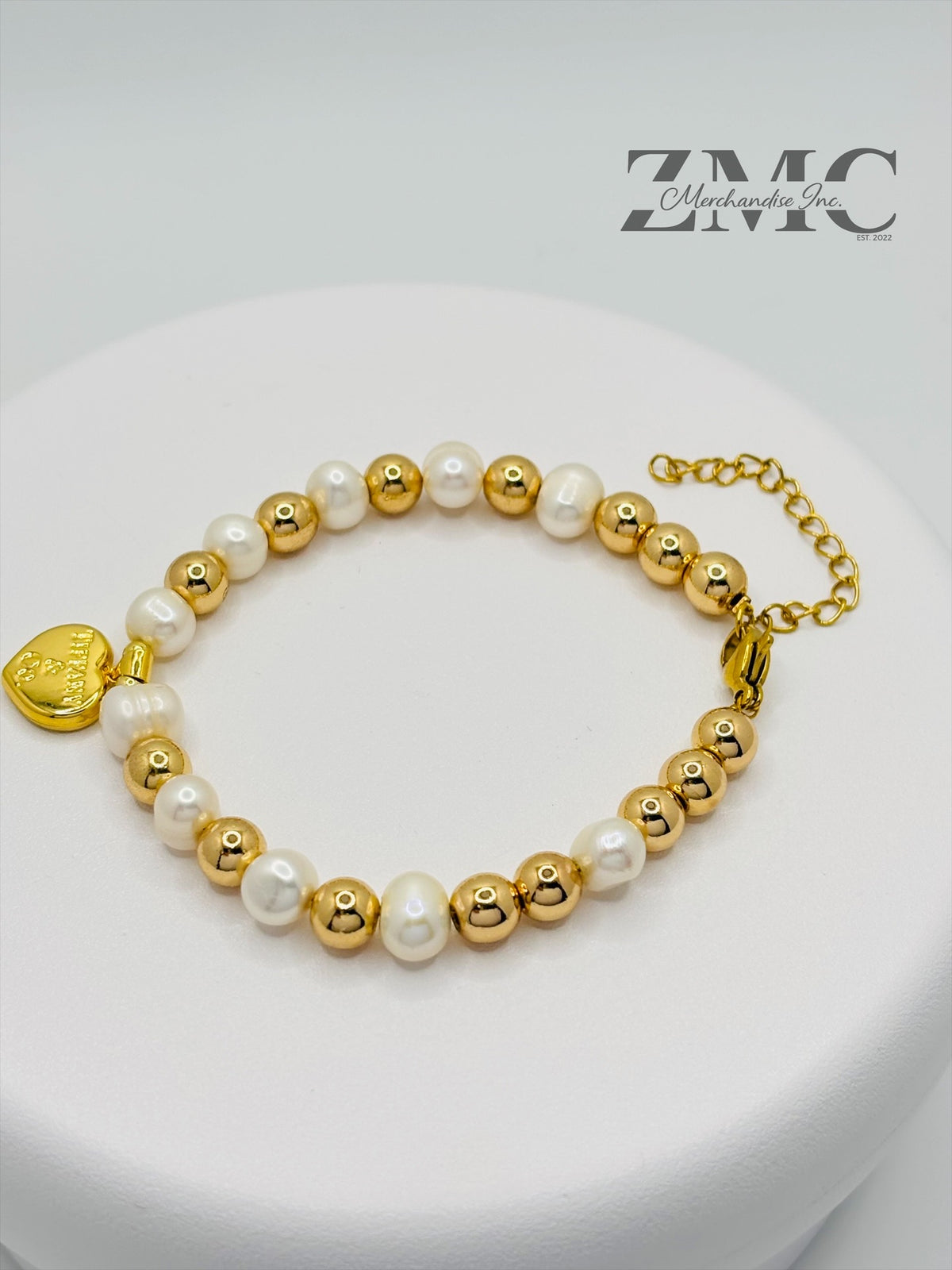 18K Gold Fresh Water Pearl Bracelet
