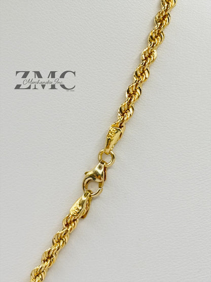 18K Gold C Rope Necklace