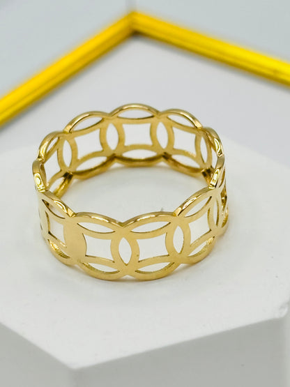 18K Gold Money Catcher Ring
