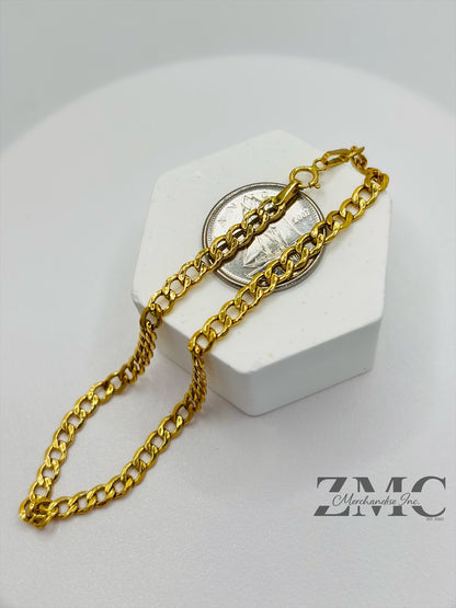 18K Gold Cadena Bracelet 3.4 mm