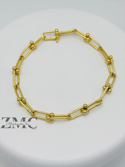 18K Gold Hardware Bracelet