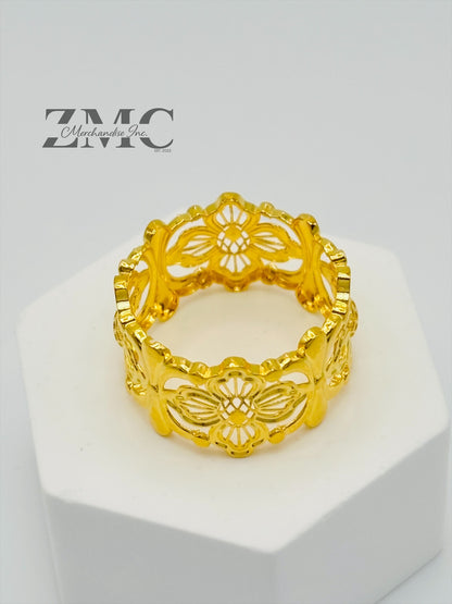 18K Gold Flower Power Ring
