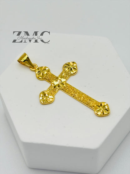 18K Gold Cross Pendant