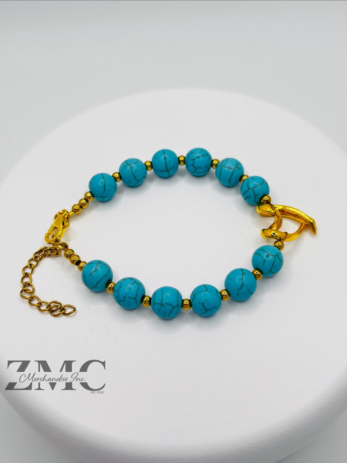 18K Gold Open Heart Blue Tourmaline Bracelet (Electroform Heart)