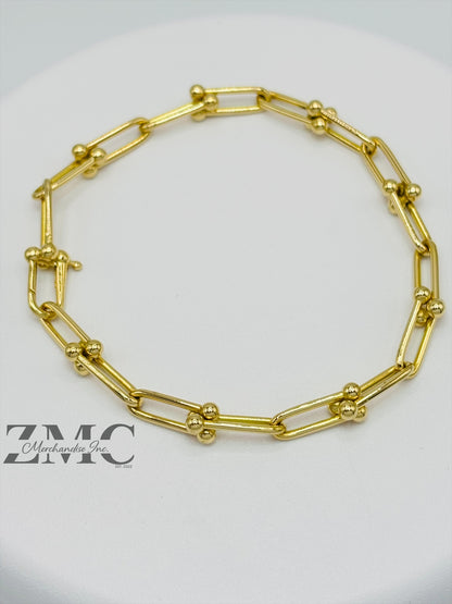 18K Gold Hardware Bracelet