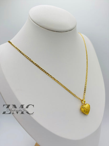 18K Gold Locket Necklace