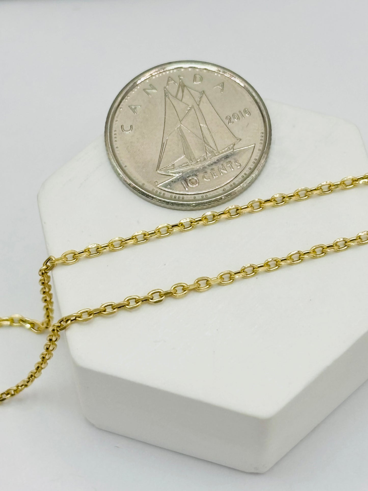 18K Gold Attached Necklace