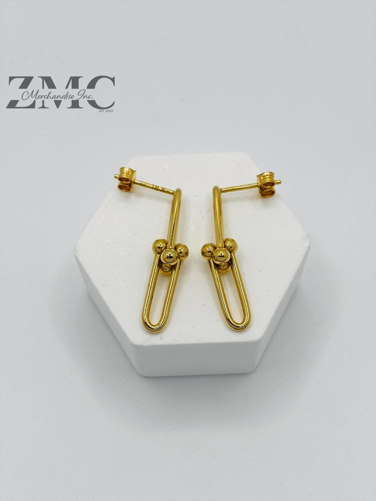 18K Gold Hardware Earrings