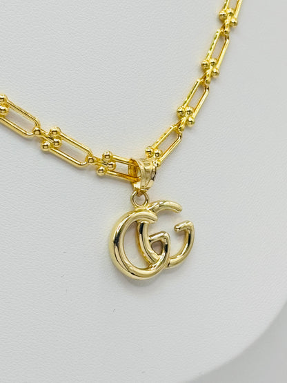 18K Gold G Necklace