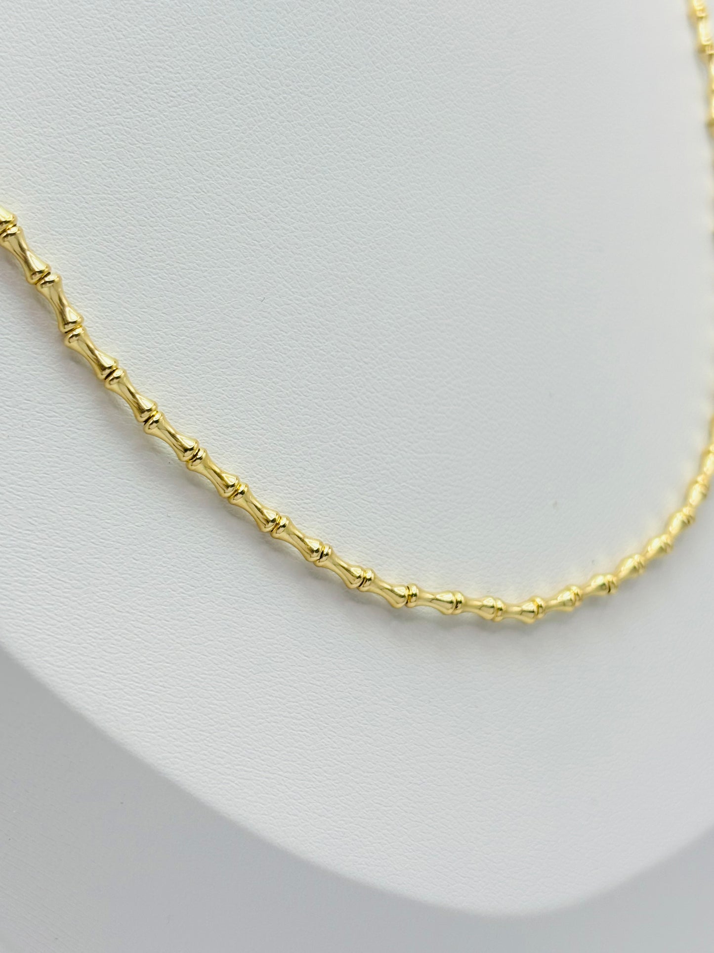 18K Gold Bamboo Chain