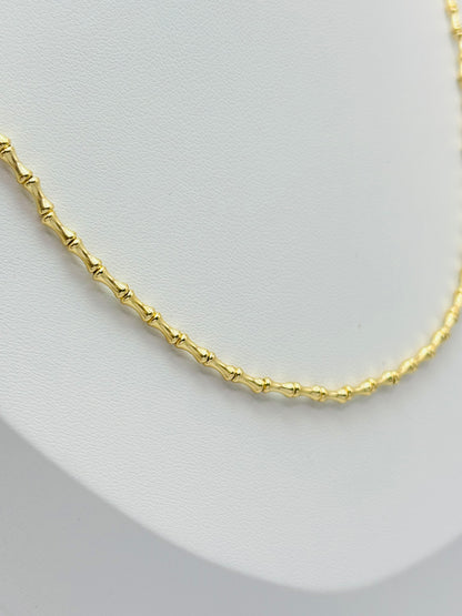 18K Gold Bamboo Chain