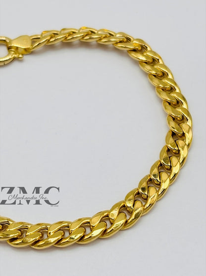18K Gold Curb Bracelet