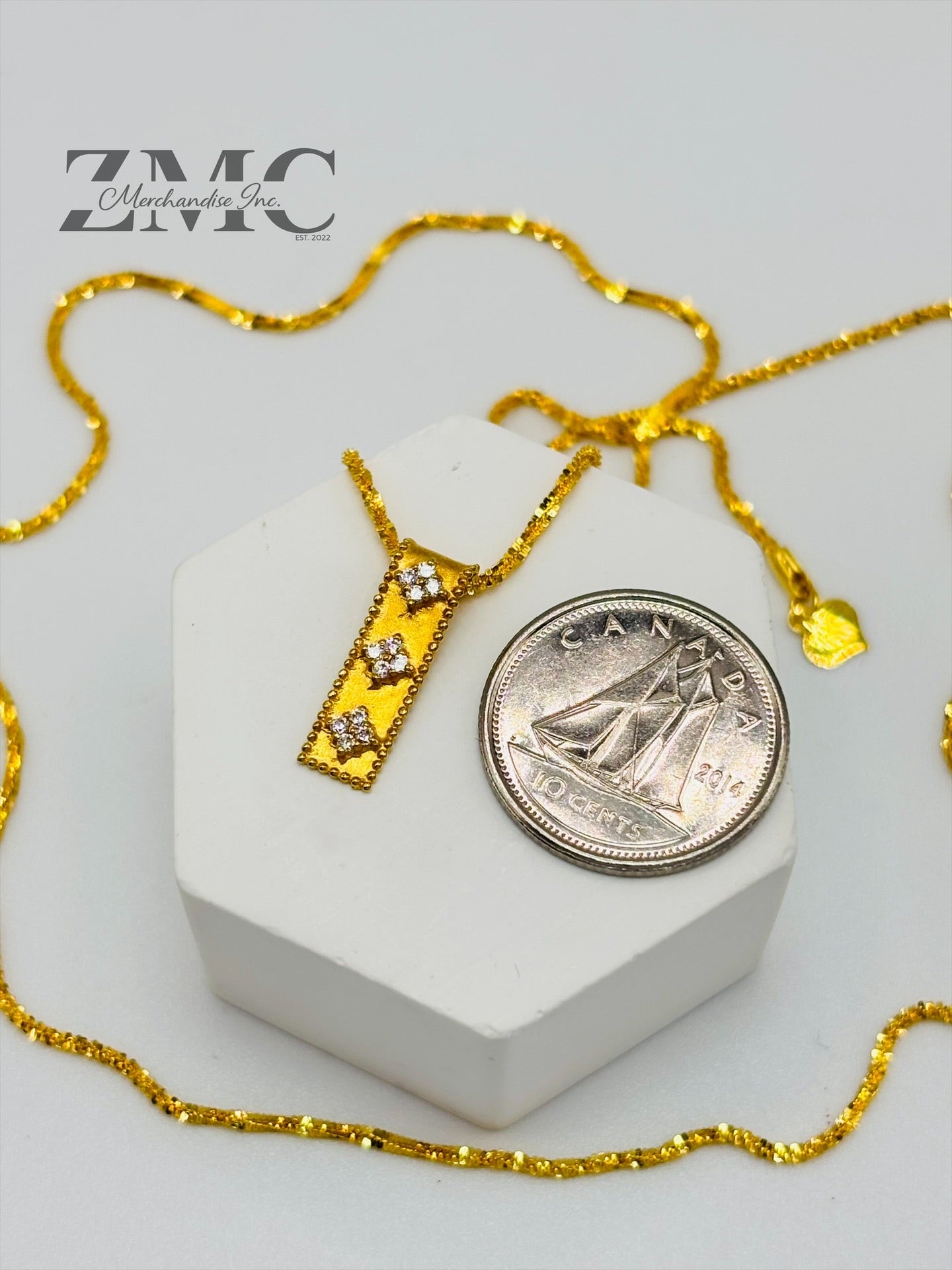 18K Gold Slider Necklace