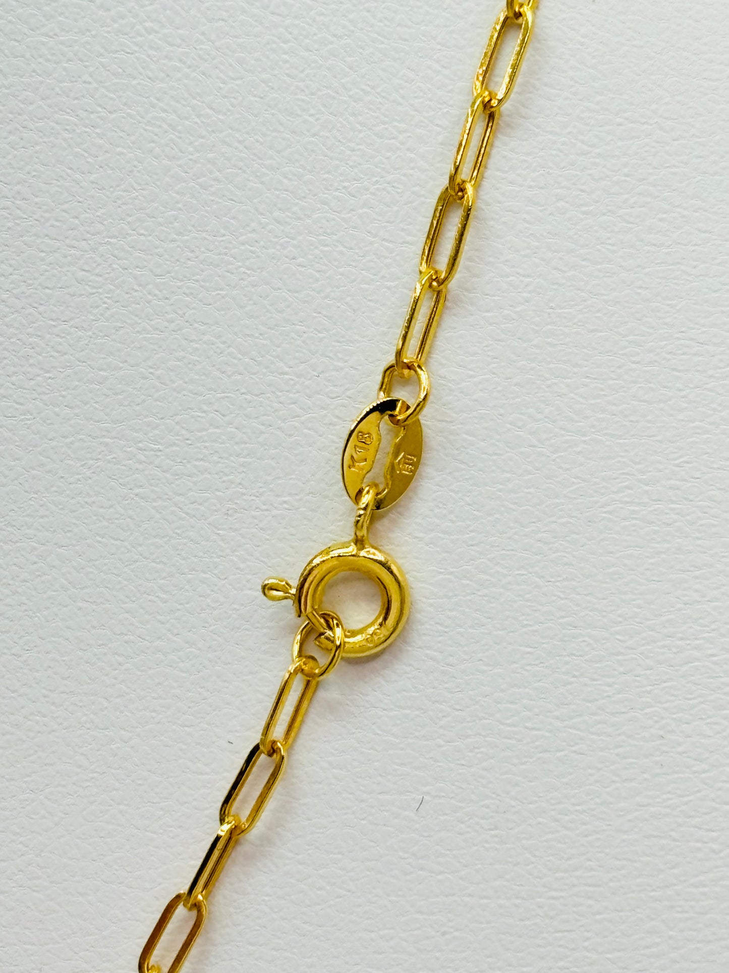 K18 Japan L Heart Attached Necklace