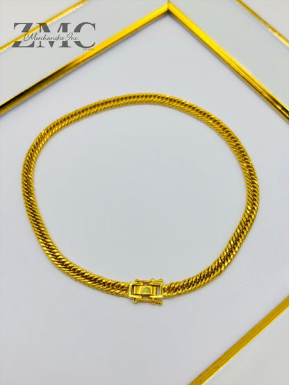 18K Gold Triple Lock Bracelet
