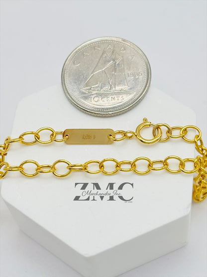 18K Gold L Attached Necklace