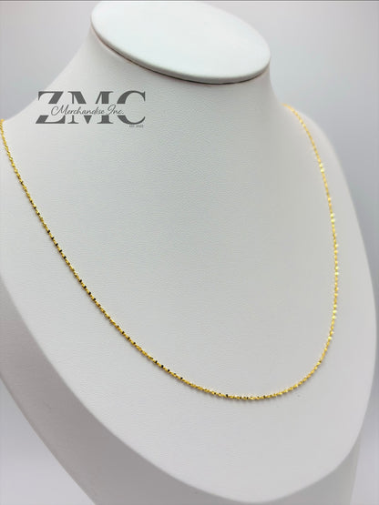 18K Gold Mirror Chain