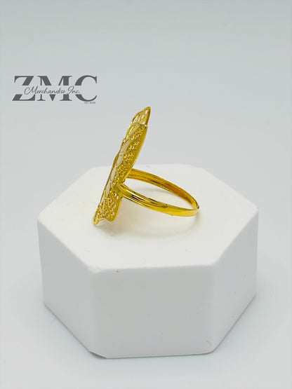 18K Gold Butterfly Ring