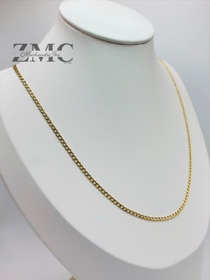 18K Gold Curb Chain
