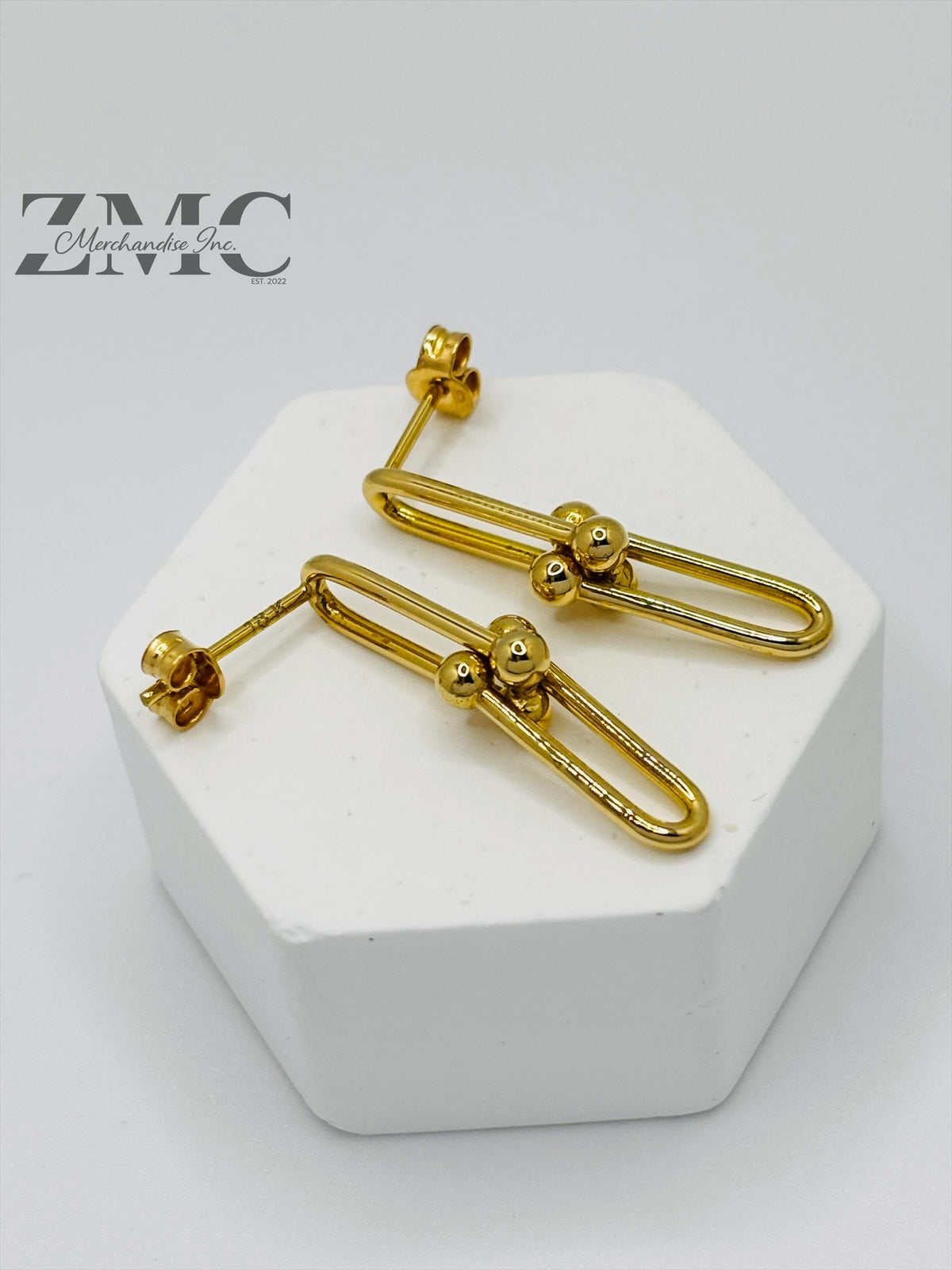 18K Gold Hardware Earrings