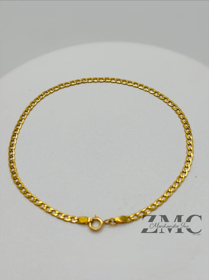 18K Gold Cadena Bracelet 2.4 mm