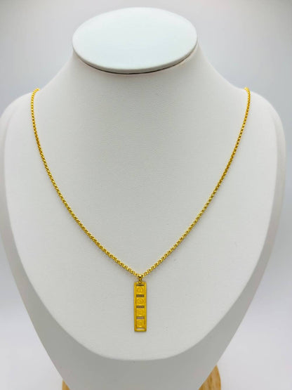 18K Gold Long Necklace