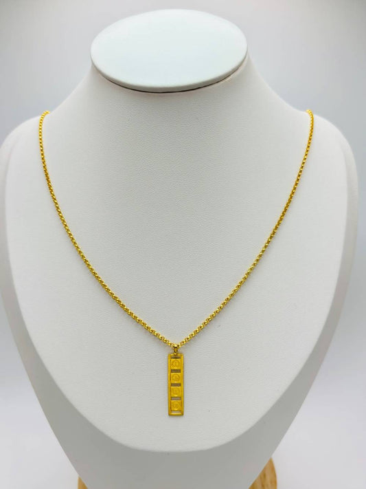 18K Gold Long Necklace