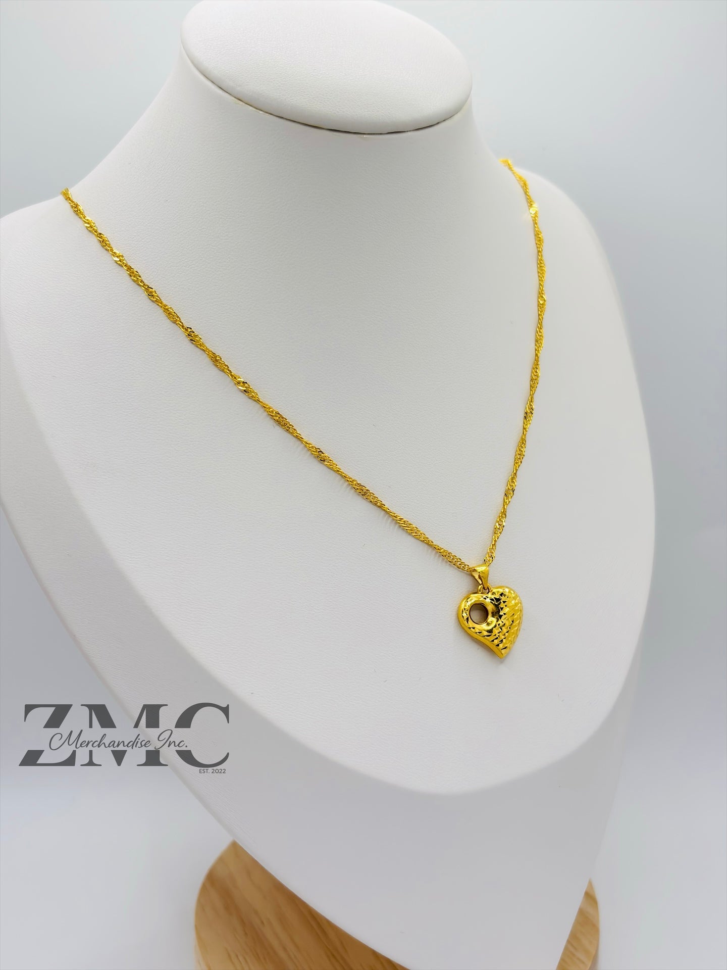 18K Gold Heart Necklace