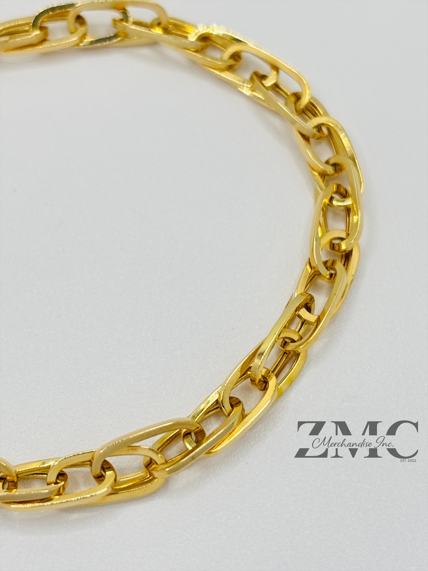 18K Gold Multi Paperclip Bracelet