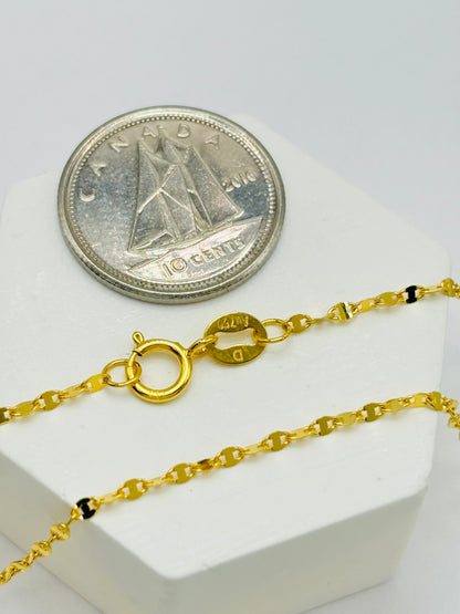 18K Gold Dancing Chain