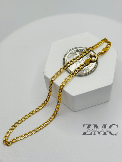 18K Gold Cadena Bracelet 2.4 mm