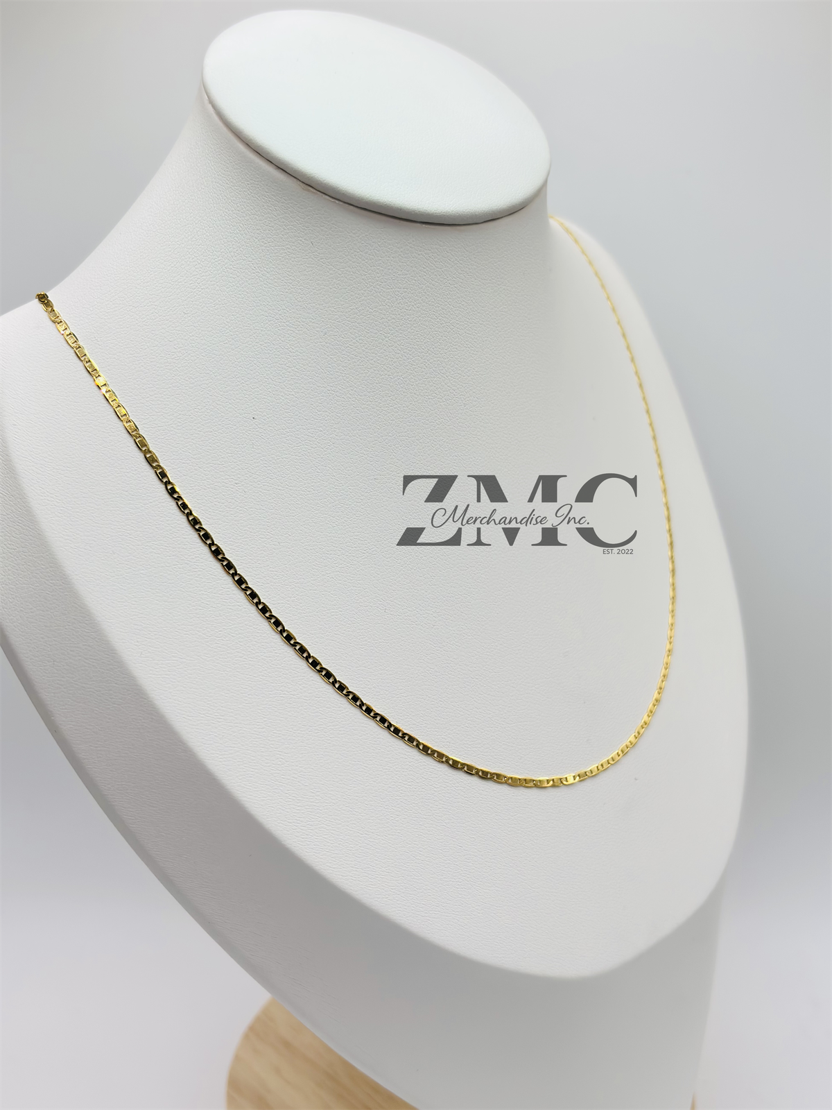18K Gold G Flat Chain