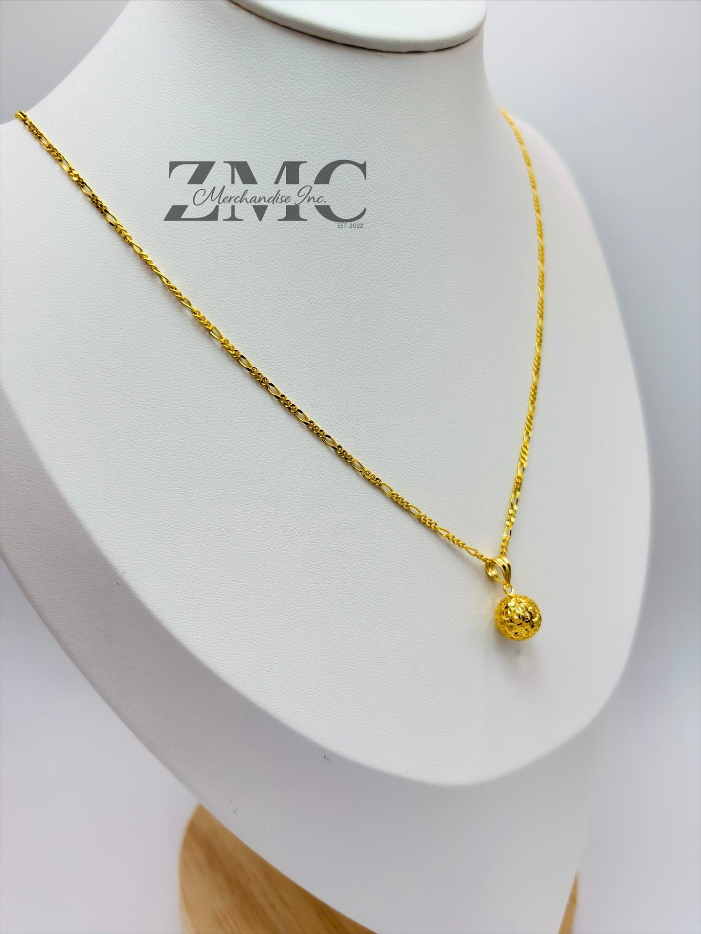 18K Gold Money Catcher Ball Necklace