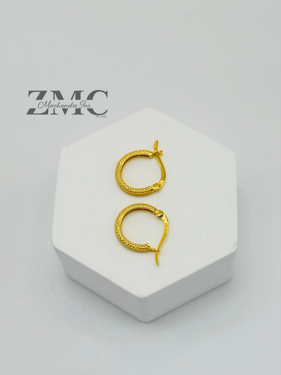18K Gold Kids Huggies Loop Earrings