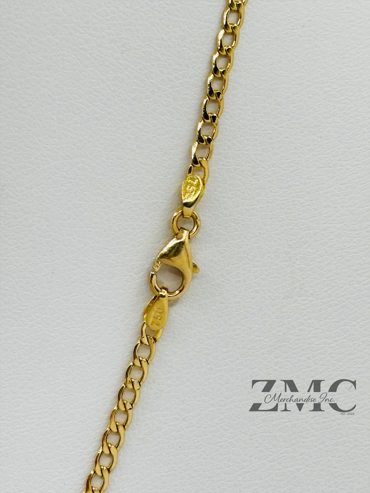18K Gold Tri-color Barrel Necklace