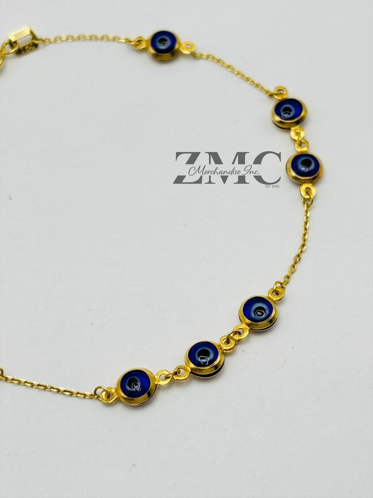 18K Gold Evil Eye Bracelet