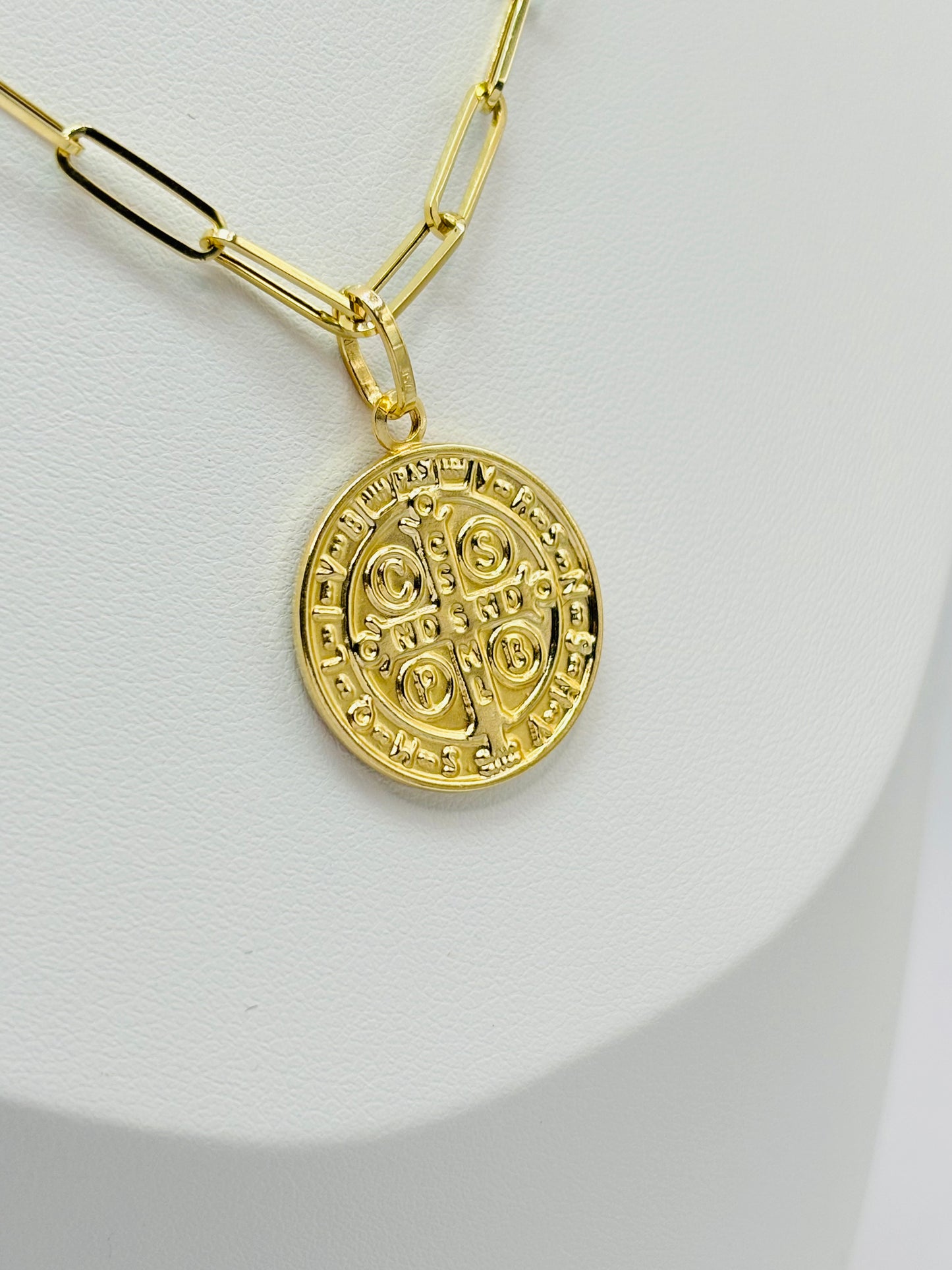 18K Gold St Benedict Necklace