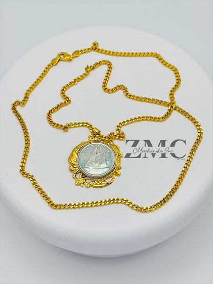 18K Gold Dragon Necklace