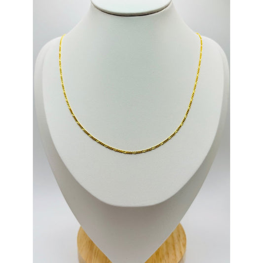 18K Gold Figaro Chain