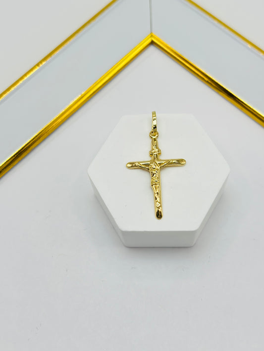 18K Gold Cross Pendant