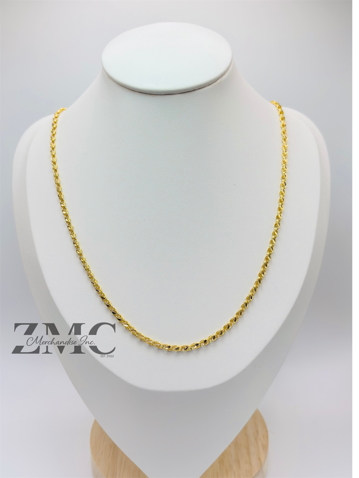 K18 Japan Gold Slim Damascus Chain