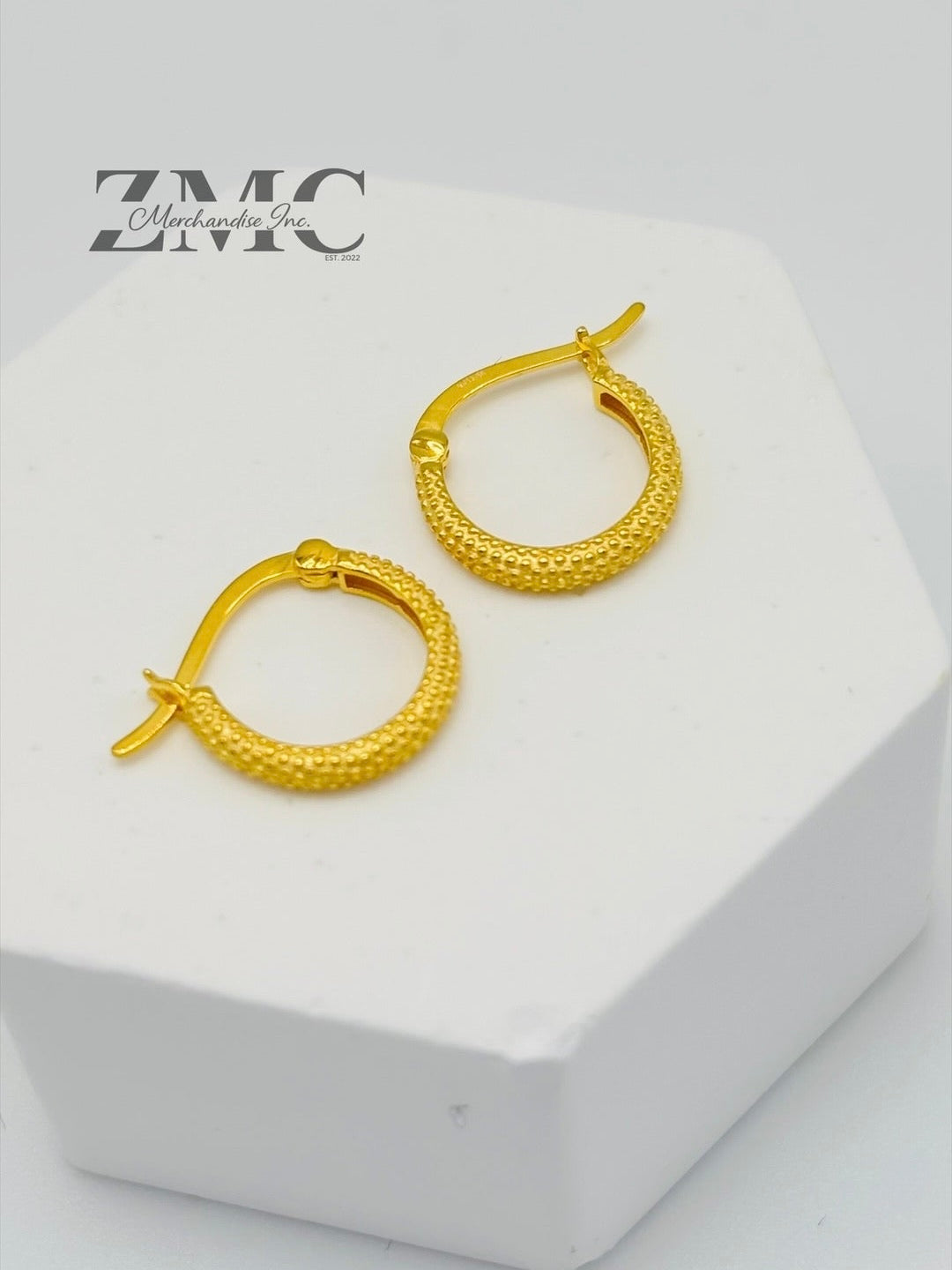 18K Gold Kids Huggies Loop Earrings