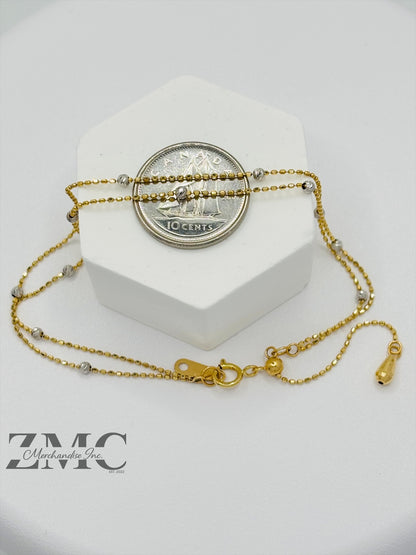 18K Gold Double Bracelet