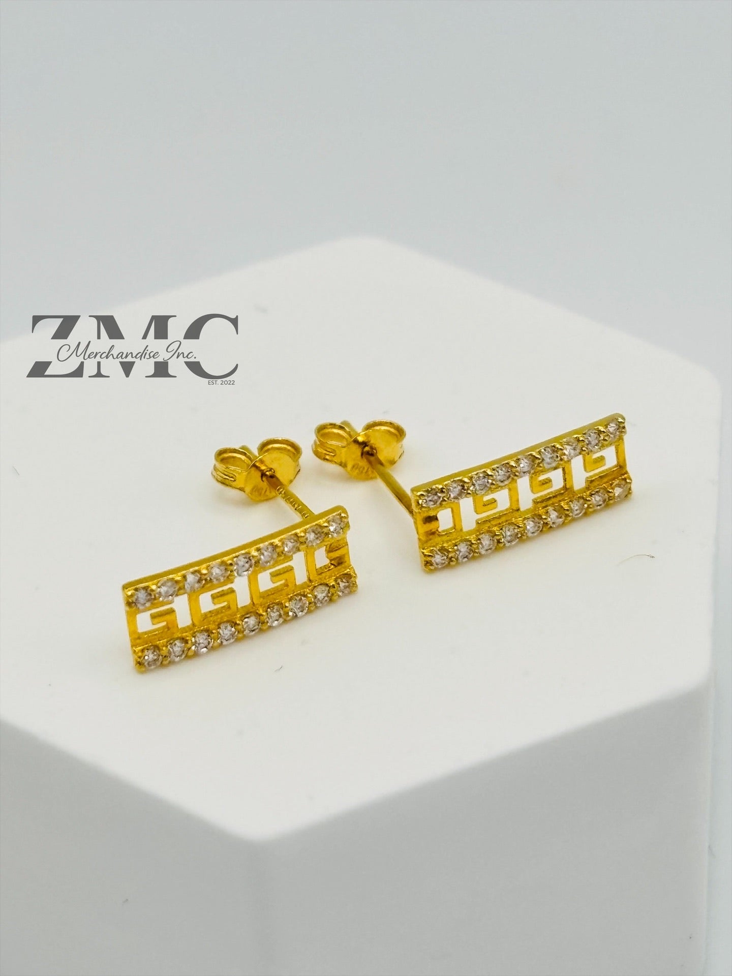 18K Gold F Moissanite Diamond Earrings