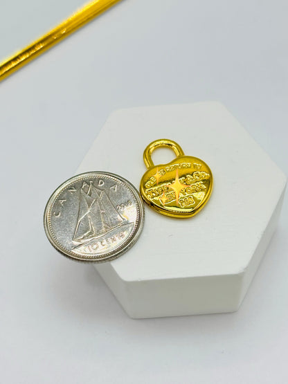 18K Gold Heart Pendant